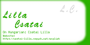 lilla csatai business card